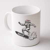 Surf Up Santa Funny Christmas Xmas Holiday Santa Claus Coffee Mug