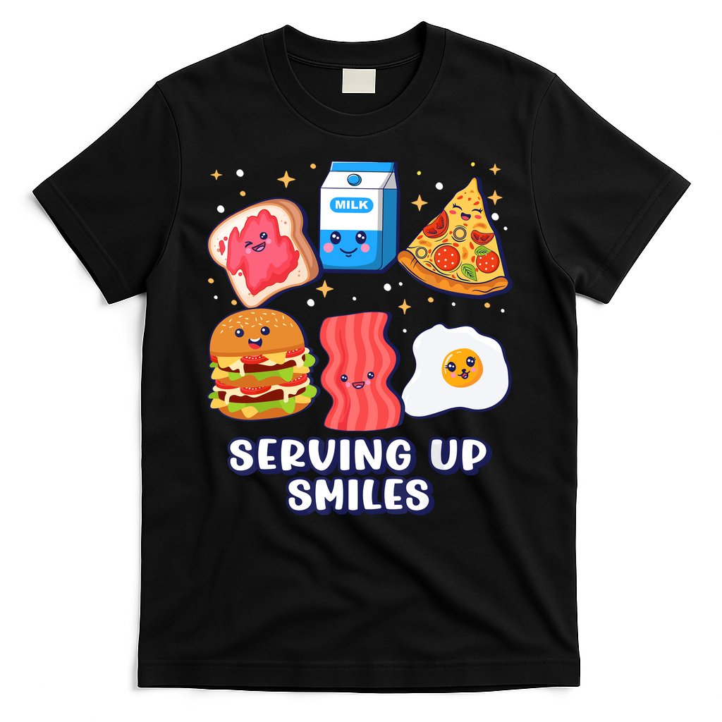 Serving Up Smiles Lunch Lady T-Shirt