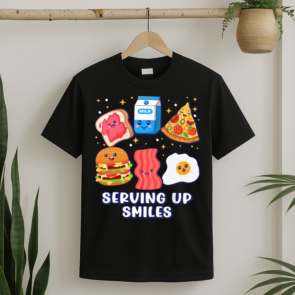 Serving Up Smiles Lunch Lady T-Shirt