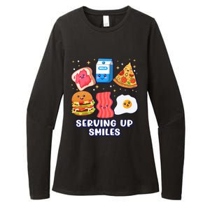 Serving Up Smiles Lunch Lady Womens CVC Long Sleeve Shirt