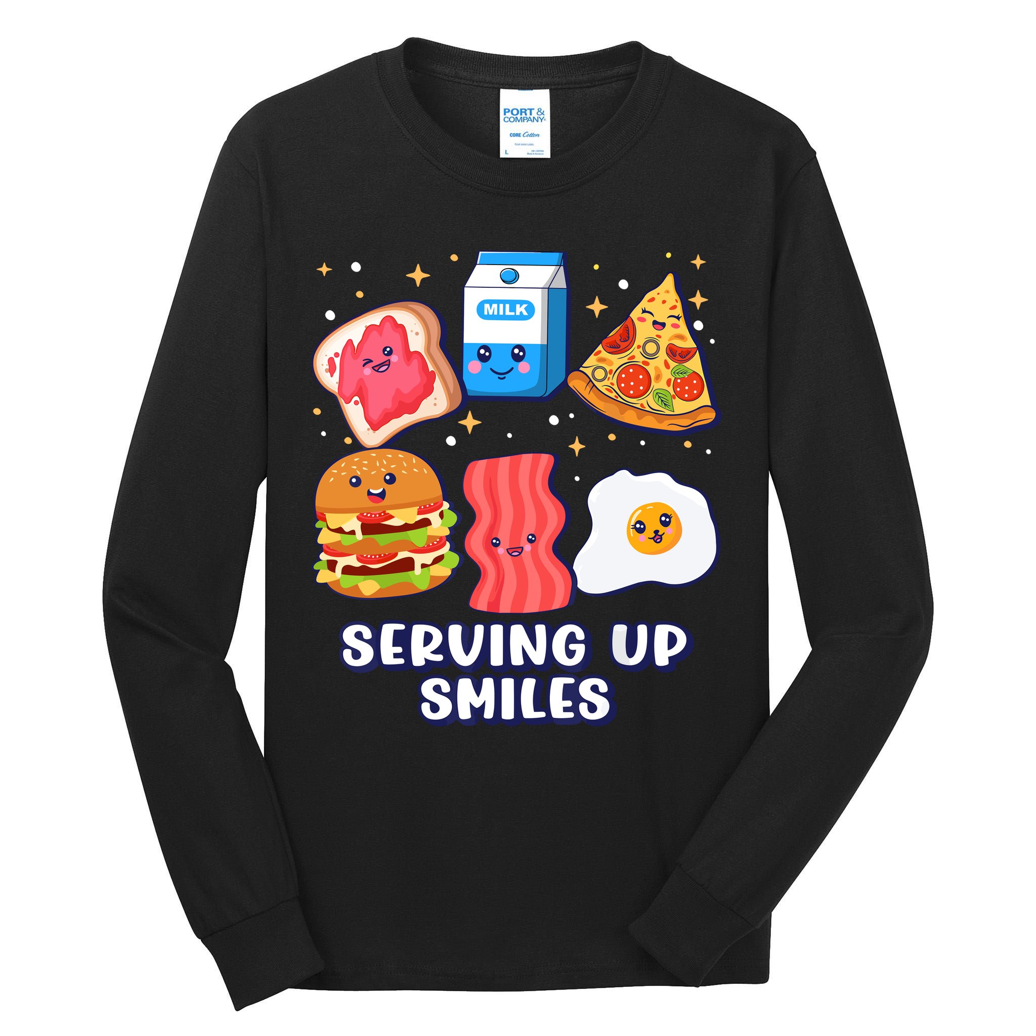 Serving Up Smiles Lunch Lady Tall Long Sleeve T-Shirt