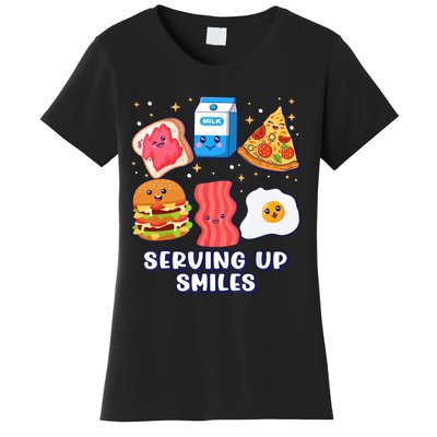 Serving Up Smiles Lunch Lady Women's T-Shirt