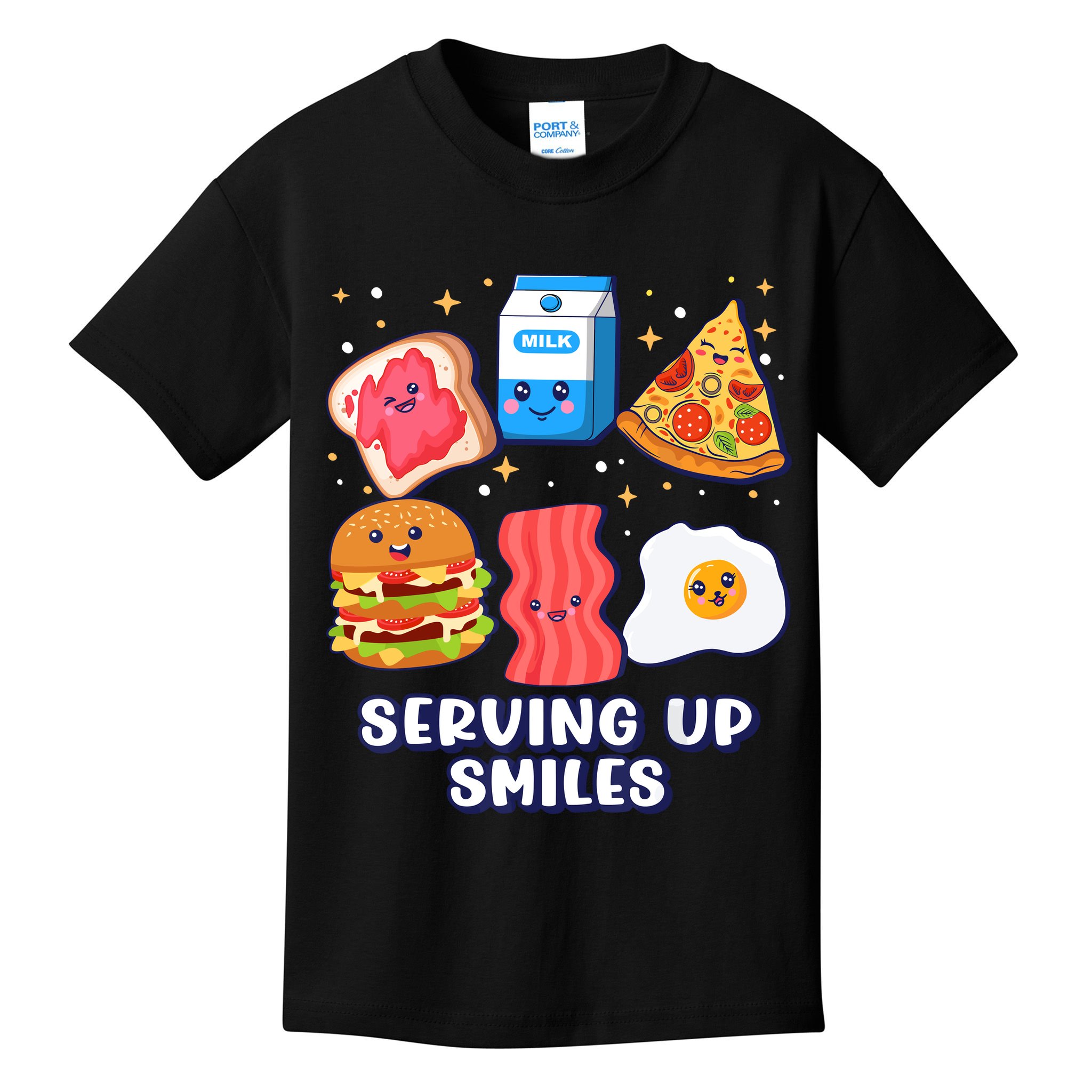 Serving Up Smiles Lunch Lady Kids T-Shirt