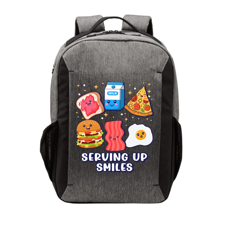 Serving Up Smiles Lunch Lady Vector Backpack