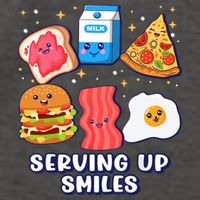 Serving Up Smiles Lunch Lady Vector Backpack