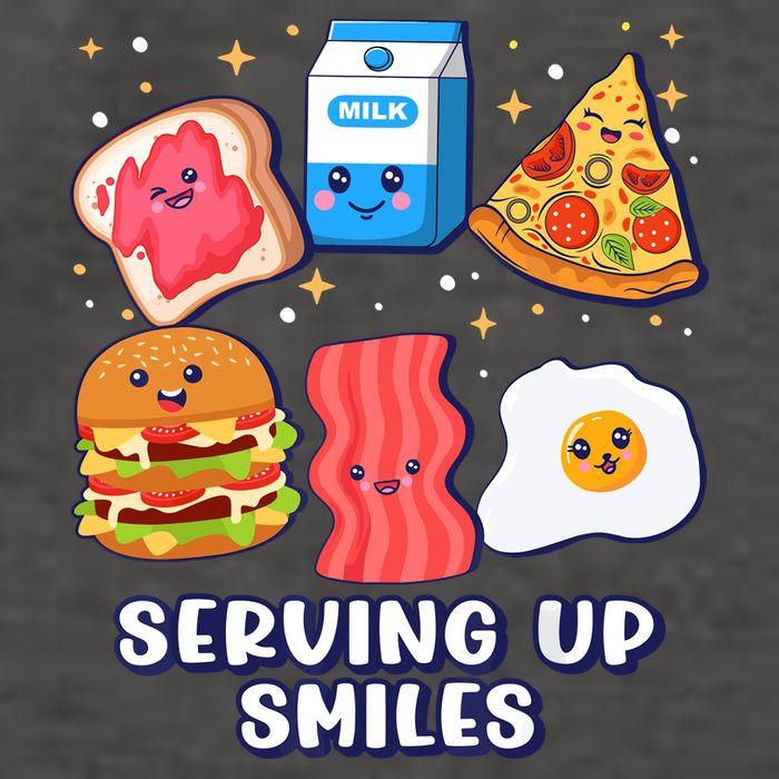 Serving Up Smiles Lunch Lady Vector Backpack