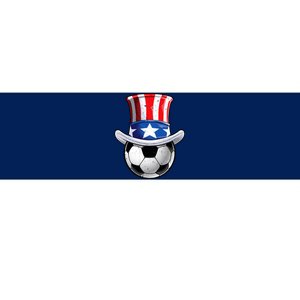 Soccer Uncle Sam 4th Of July American Flag Funny Bumper Sticker