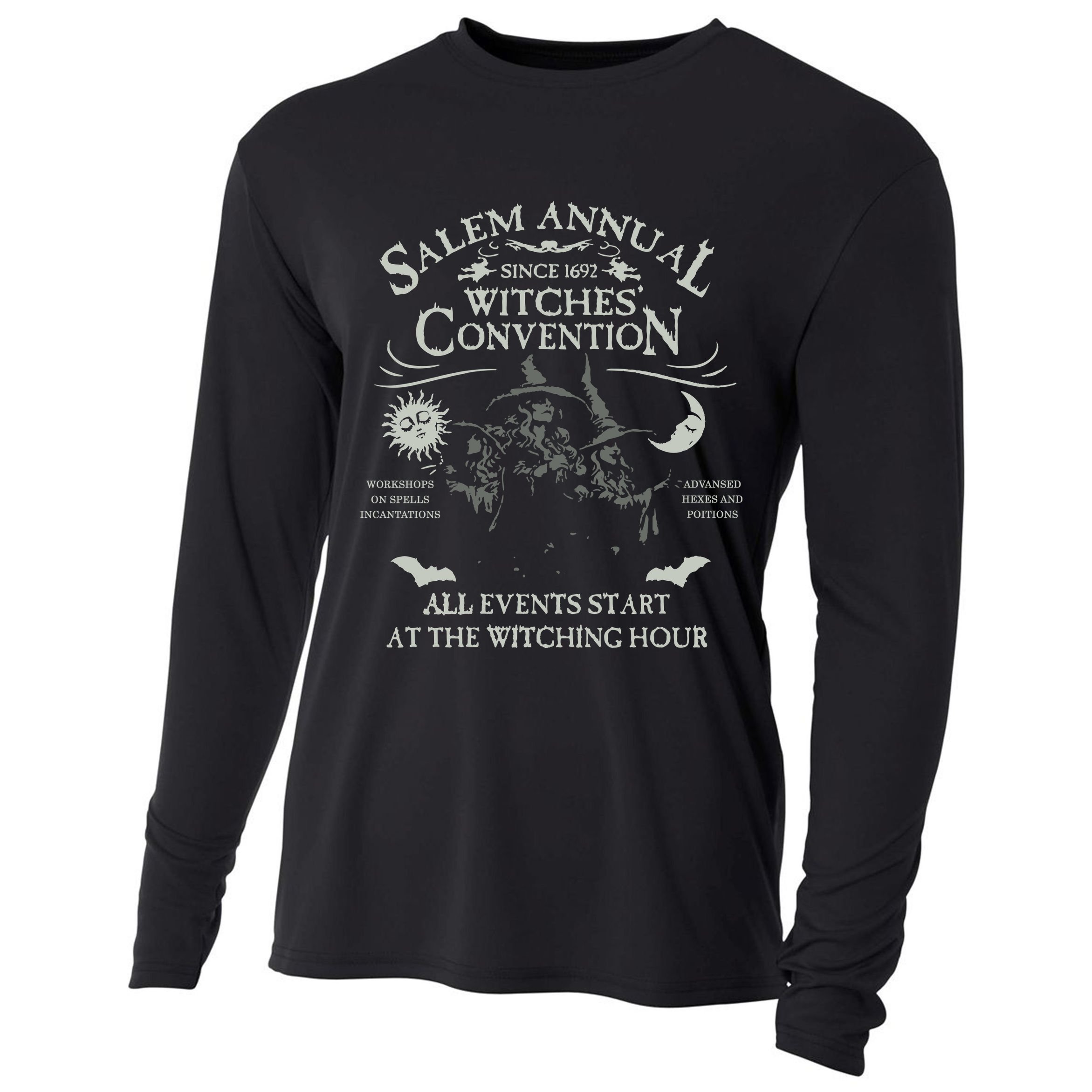 Salem University Sweater Salem Massachusetts Cooling Performance Long Sleeve Crew