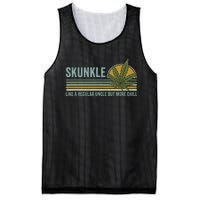 Skunkle Uncle Smokes Weed Like Regular Uncle But More Chill Mesh Reversible Basketball Jersey Tank