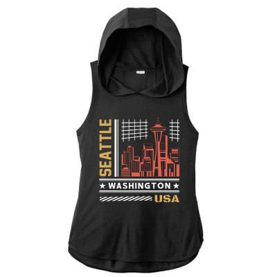 Seattle Usa Ladies PosiCharge Tri-Blend Wicking Draft Hoodie Tank