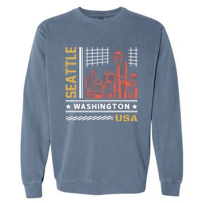 Seattle Usa Garment-Dyed Sweatshirt