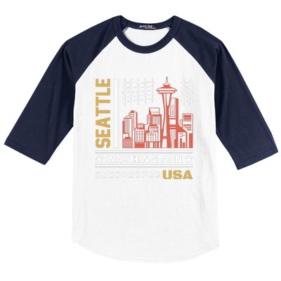 Seattle Usa Baseball Sleeve Shirt