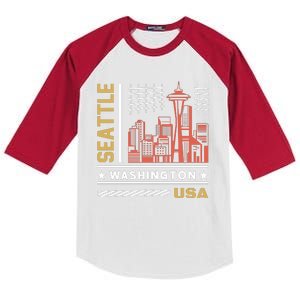 Seattle Usa Kids Colorblock Raglan Jersey