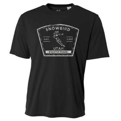 Snowbird Utah Snow Skiing Cooling Performance Crew T-Shirt