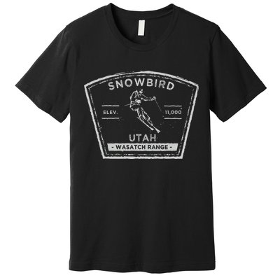 Snowbird Utah Snow Skiing Premium T-Shirt