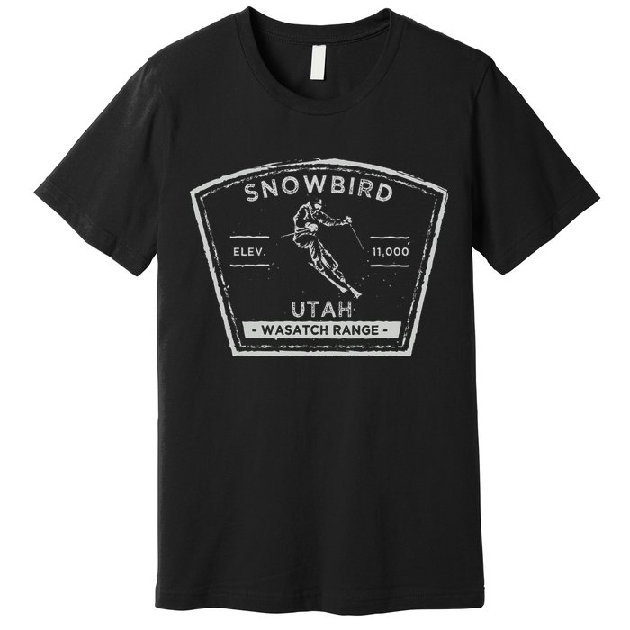 Snowbird Utah Snow Skiing Premium T-Shirt