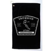 Snowbird Utah Snow Skiing Golf Towel