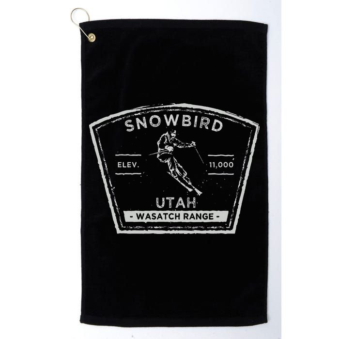 Snowbird Utah Snow Skiing Golf Towel