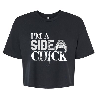 Sxs Utv Side Chick Wit & Charm Bella+Canvas Jersey Crop Tee