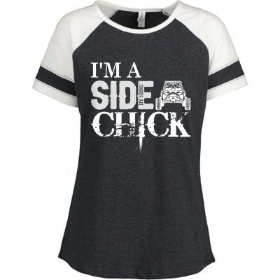 Sxs Utv Side Chick Wit & Charm Enza Ladies Jersey Colorblock Tee