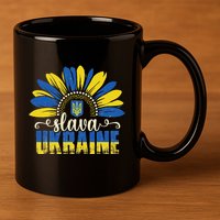 Slava Ukraine 11oz C Handle Ceramic Mug