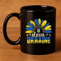 Slava Ukraine 11oz C Handle Ceramic Mug