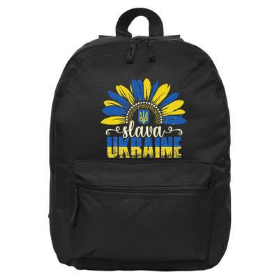 Slava Ukraine 16 in Basic Backpack