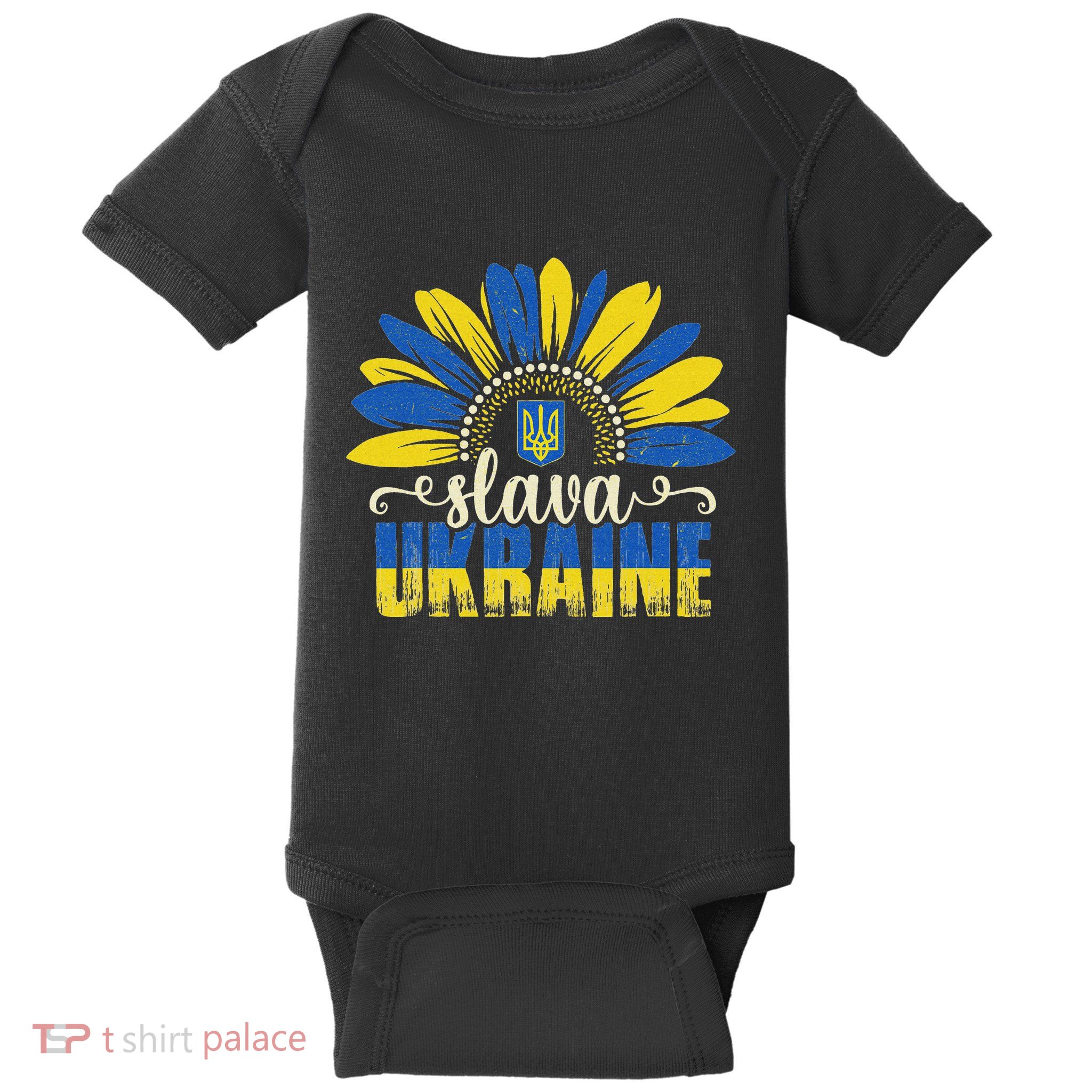 Slava Ukraine Baby Bodysuit