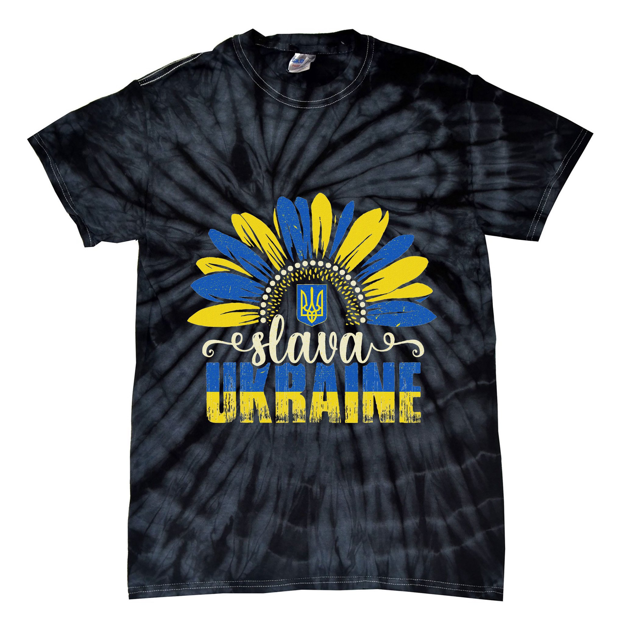Slava Ukraine Tie-Dye T-Shirt
