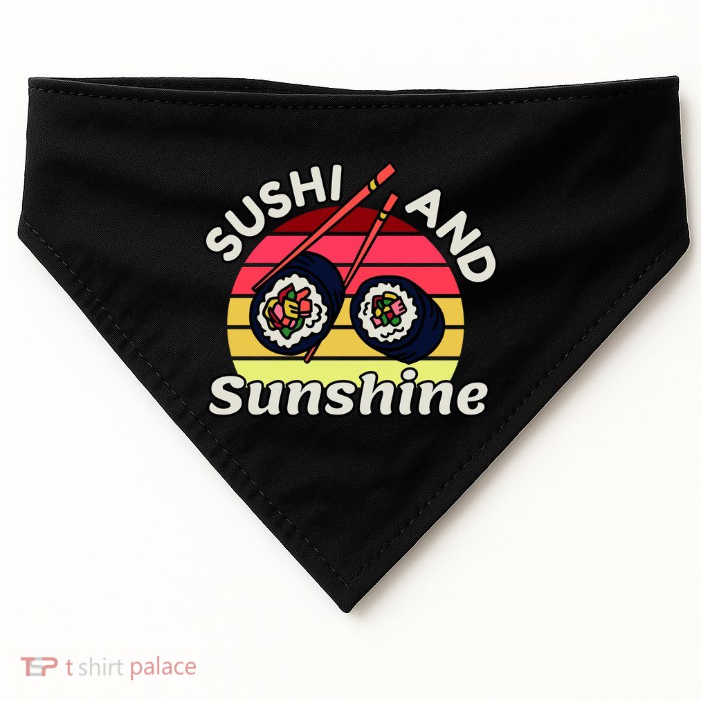 Sushi and Sunshine USA-Made Doggie Bandana