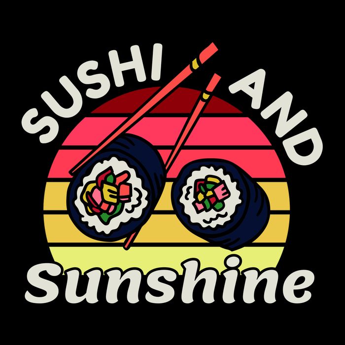 Sushi and Sunshine Long Sleeve Shirt