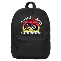 Sushi and Sunshine 16 in Basic Backpack