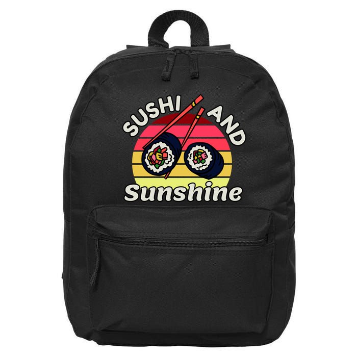 Sushi and Sunshine 16 in Basic Backpack