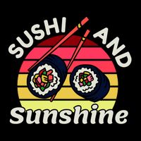 Sushi and Sunshine 16 in Basic Backpack