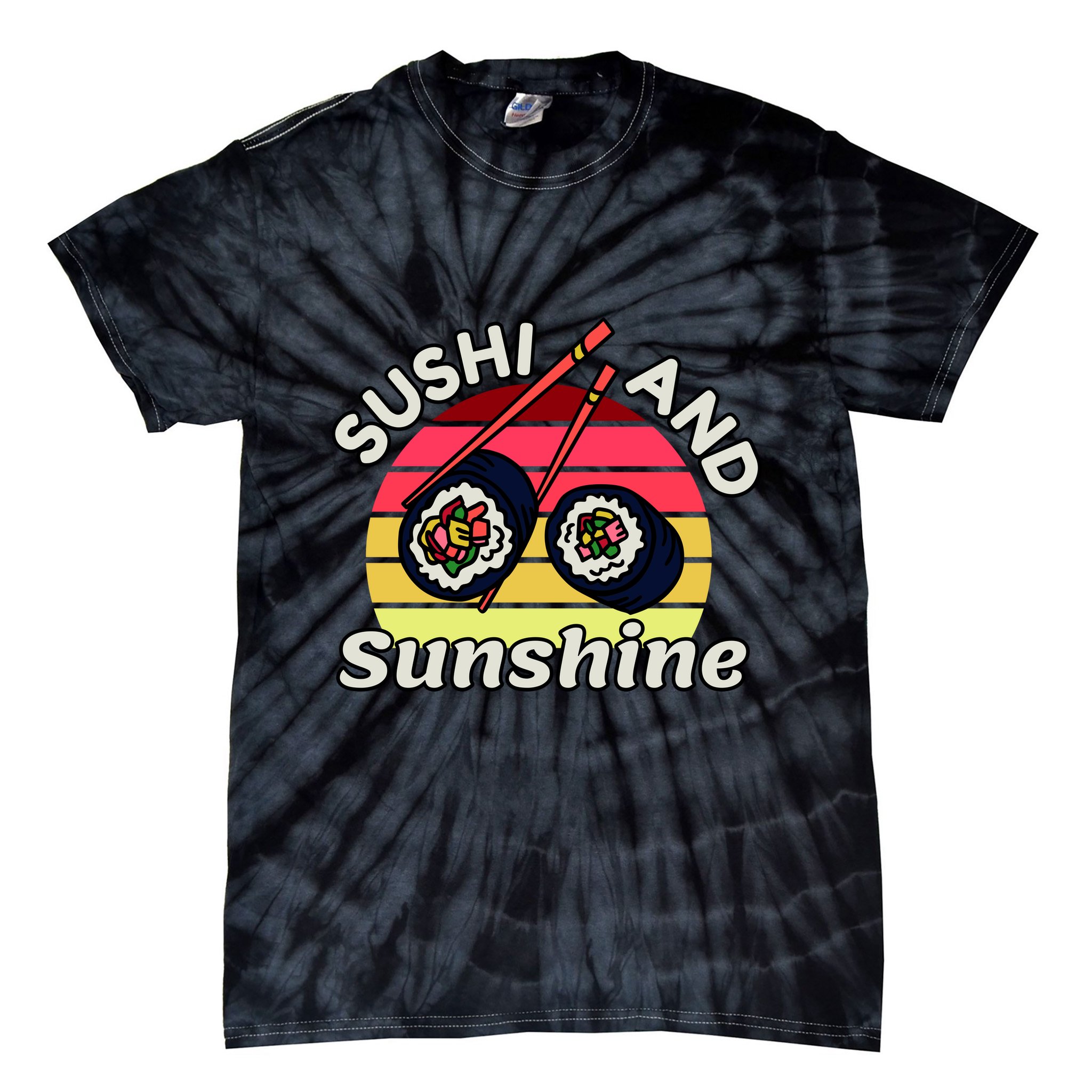 Sushi and Sunshine Tie-Dye T-Shirt