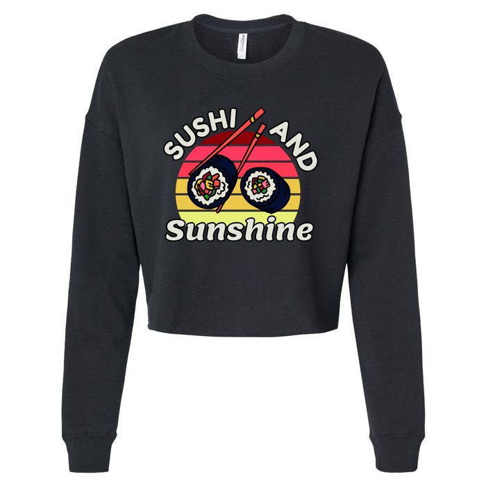 Sushi and Sunshine Cropped Pullover Crew