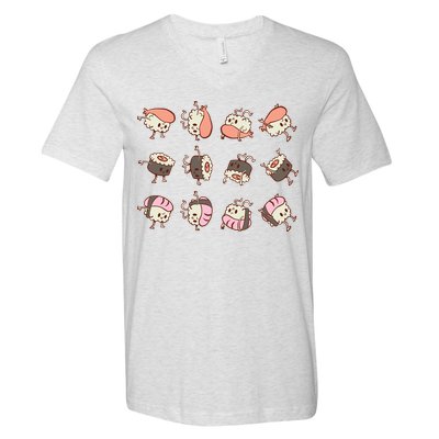 Sushi Rolls V-Neck T-Shirt