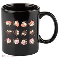 Sushi Rolls 11oz C Handle Ceramic Mug