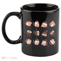 Sushi Rolls 11oz C Handle Ceramic Mug