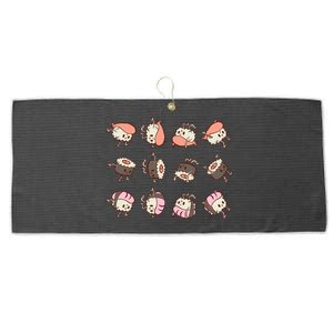 Sushi Rolls Large Microfiber Waffle Golf Towel