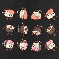 Sushi Rolls Golf Towel