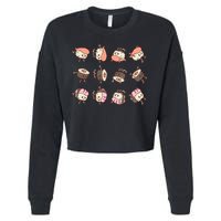 Sushi Rolls Cropped Pullover Crew