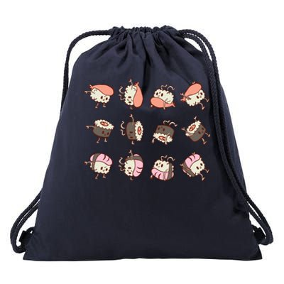 Sushi Rolls Drawstring Bag