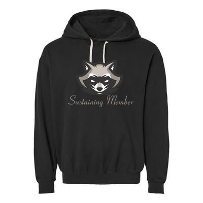 Sustaining Member Funny Raccoon Garment-Dyed Fleece Hoodie