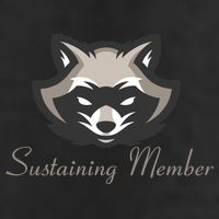 Sustaining Member Funny Raccoon 7 Panel Mesh Trucker Snapback Hat