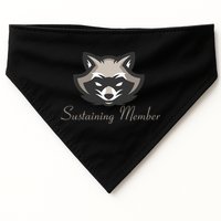 Sustaining Member Funny Raccoon USA-Made Doggie Bandana