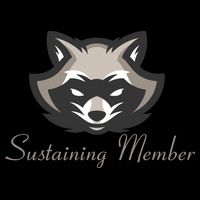 Sustaining Member Funny Raccoon USA-Made Doggie Bandana