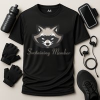 Sustaining Member Funny Raccoon Performance Shirt