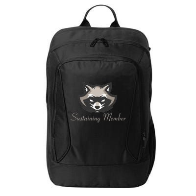 Sustaining Member Funny Raccoon City Backpack