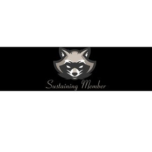 Sustaining Member Funny Raccoon Bumper Sticker